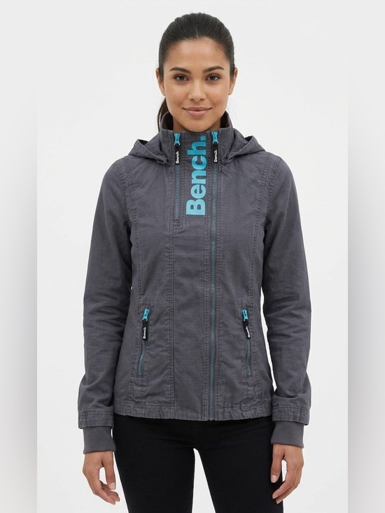 Bench Jackets & Blazers - Bench Lightweight Jacket Grey/Blue Accents XS